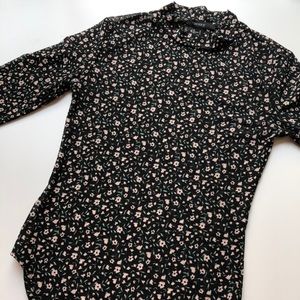 mesh floral forever 21 bodysuit